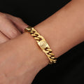12mm Cuban Link Curb Chain for Men 18K Gold Filled