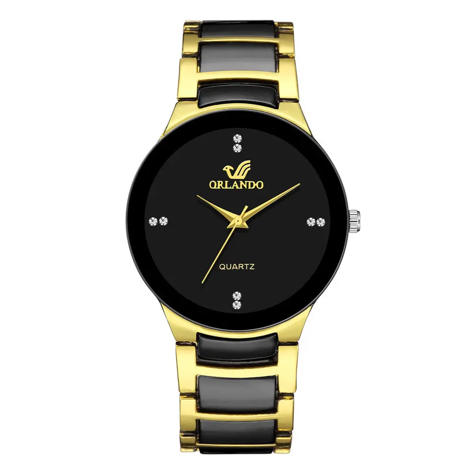 Men's Simple Quartz Watch With Nail Scale
