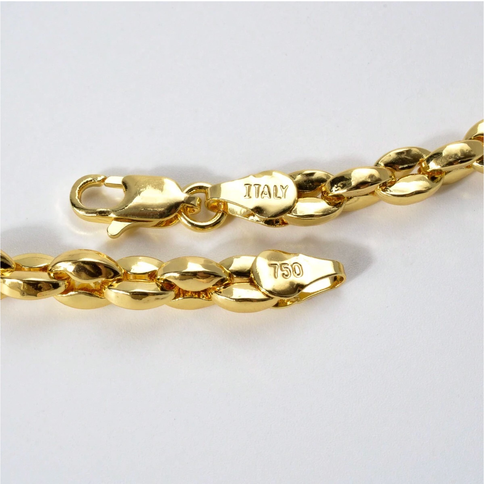 Luxury Italian 750 14k Gold-Plated Necklace