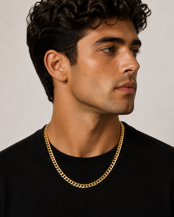 Diamond Cut Cuban Chain 5mm 18k