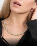 Silver & Gold Titanium Magnetic  Necklace