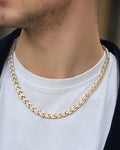 Silver & Gold Titanium Magnetic  Necklace