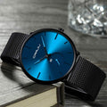 Men's Ultra-Thin Minimalist Waterproof Wrist Watch