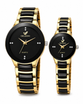 Couples's Quartz Watch With Nail Scale